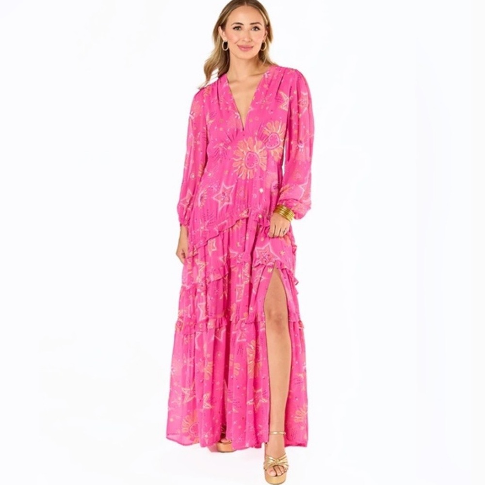 BuddyLove Zodiak Printed Maxi Dress NWT